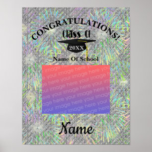 Poster Graduation Cap And Tassel Personalized Photo 