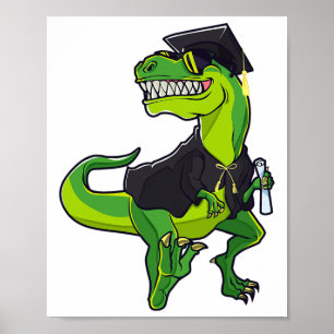 Poster Graduation Cl De 2025 Dinosaur Dinosaure T-rex Gra