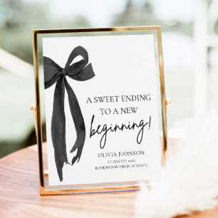 Poster Graduation De Bow Une Douce Se Terminant Par Un No