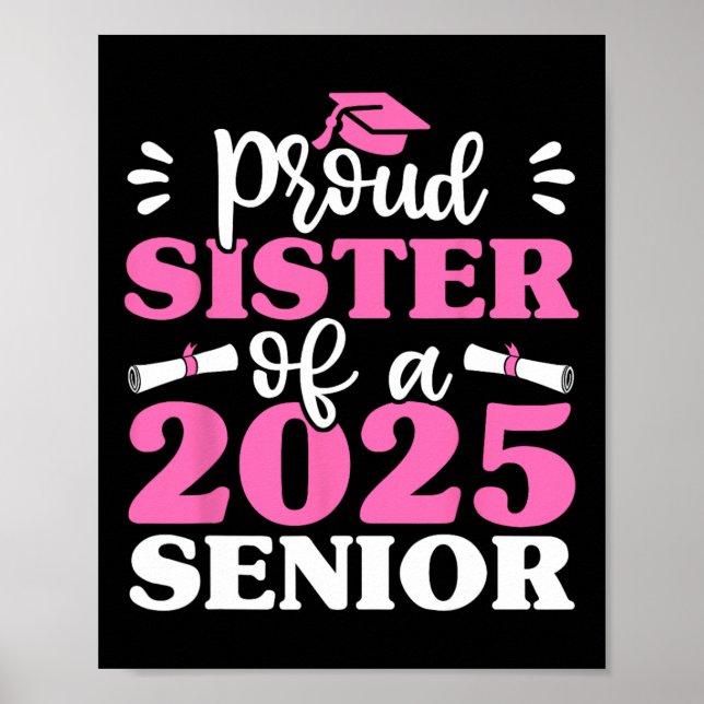 Poster Graduation Fier Soeur D'Une Chemise Supérieure Cl  (Devant)