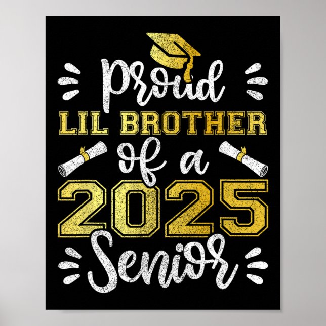 Poster Graduation Fière Lil Frère D'Un Shir Senior 2025 (Devant)