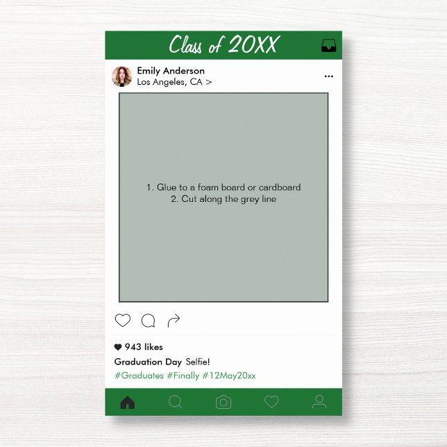 Poster Graduation Frame Party Prop Photo Booth (Créateur téléchargé)