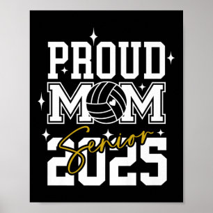 Poster Graduation secondaire 2025 Volleyball Maman Lycée