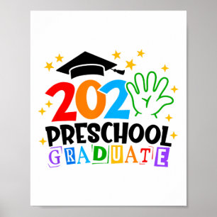 Poster Gradué Préscolaire 2025 Cl De 2025 Enfants