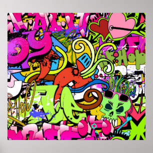 Poster Graffiti Art : Hip-Hop Style Arrière - plan