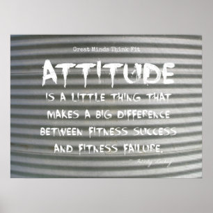 Poster Graffiti blanc sur l'affiche de forme physique de