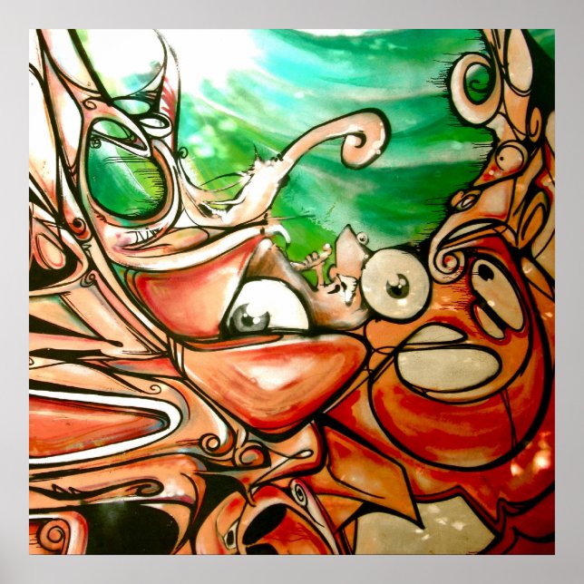 Poster Graffiti - Ce qui se cache sous (Devant)