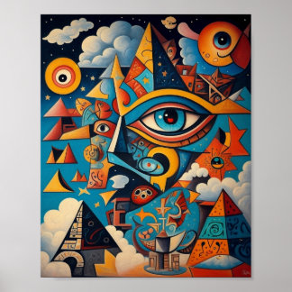 Poster Graffiti culinaire ART - Une fusion d'art et AI Po