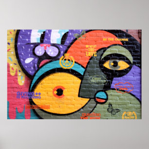 Poster Graffiti d'Amsterdam