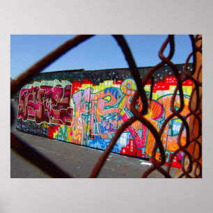 Poster Graffiti et chaînes