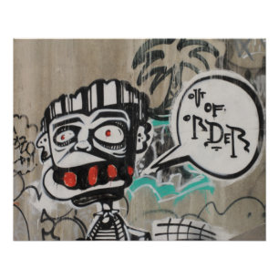 Poster Graffiti hors de l'ordre