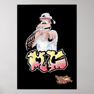 Poster GRAFFITI M C CARTOON imprimé/affiche