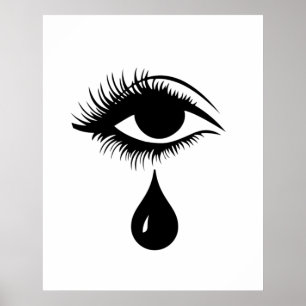 Poster Graffiti Pleurant