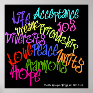 Poster Graffiti positif