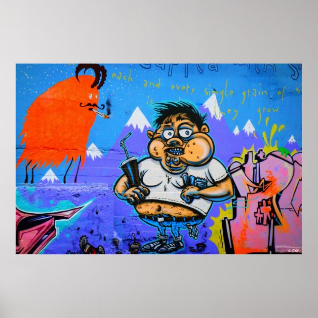 Poster Graffiti Reykjavik (Devant)