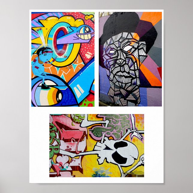 Poster Graffiti Urban Street Feuille de collage artistiqu (Devant)
