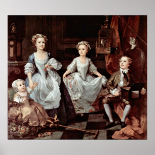 Poster Graham children(portrait) par William Hogarth