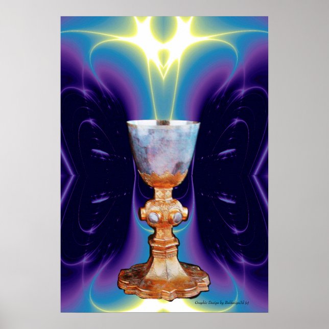 POSTER GRAIL / CHALICE DE MASSE SAINTE (Devant)