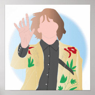 Poster Gram Parsons Illustré