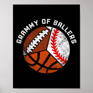 Poster Grammy de Llers Drôle Vendre Croquis Pied Grammy