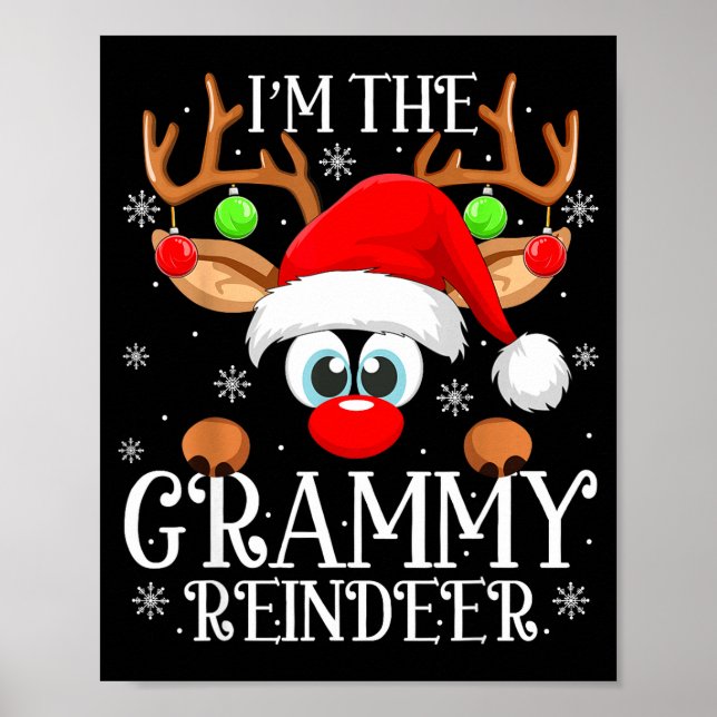 Poster Grammy Reindeer Christmas Family Matching Group Fu (Devant)