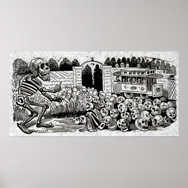 Poster Gran Calavera Eléctrica (Devant)