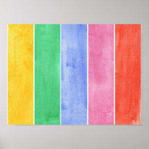 Poster grand arrière - plan d'aquarelle - peintures 4