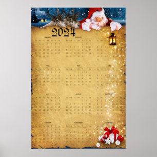 Poster Grand calendrier 2024