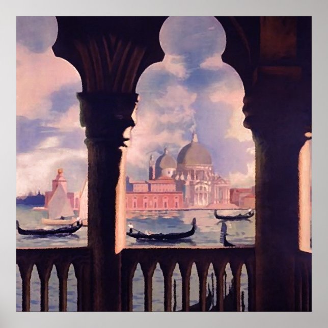 Poster Grand Canal Venise Italie Voyage Artwork (Devant)