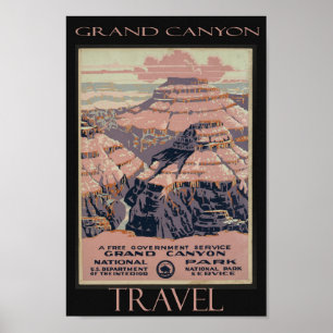 Poster Grand Canyon Arizona Vintage voyage