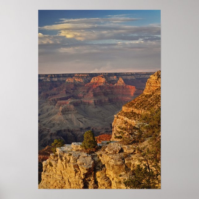 Poster Grand Canyon du bord sud au coucher du soleil, 2 (Devant)