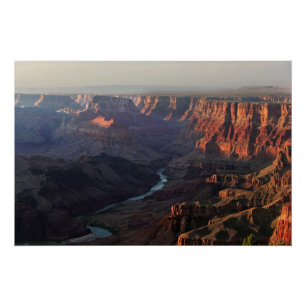 Poster Grand Canyon et le fleuve Colorado en Arizona