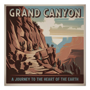 Poster Grand Canyon USA vintage