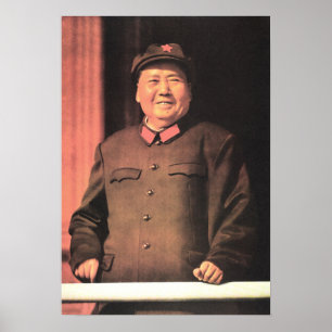 Poster Grand chef du PCC Mao Zedong 1968