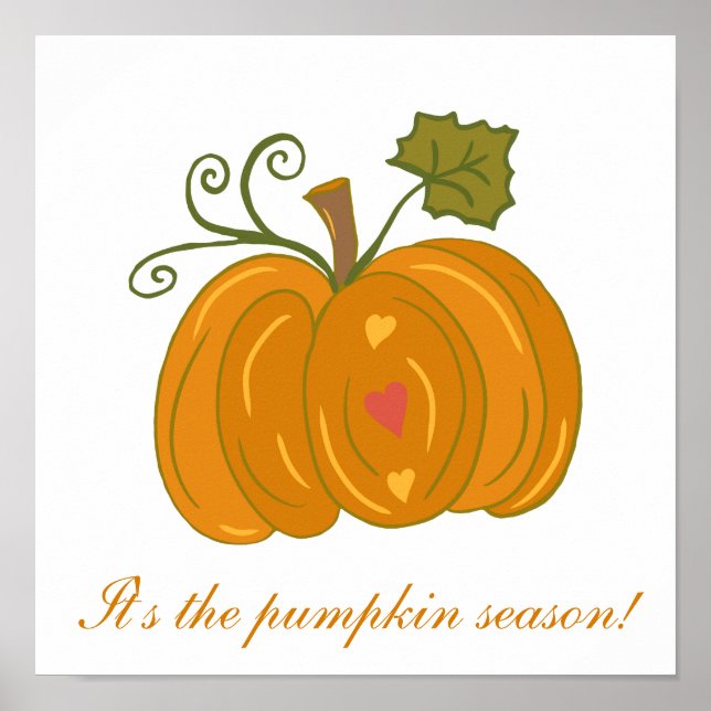 Poster Grand citrouille classique (Devant)