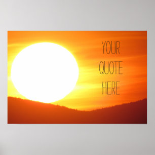 Poster Grand coucher de soleil