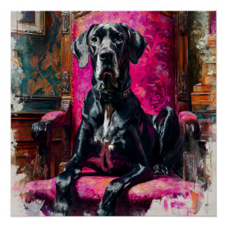 Poster Grand Danois royal