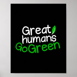 Poster Grand devenez écolo humain