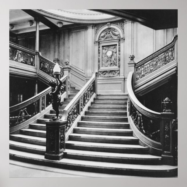 Poster Grand Escalier Titanic (Devant)