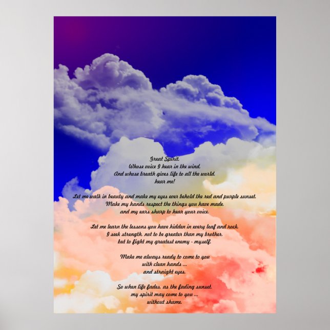 Poster Grand Esprit (Devant)