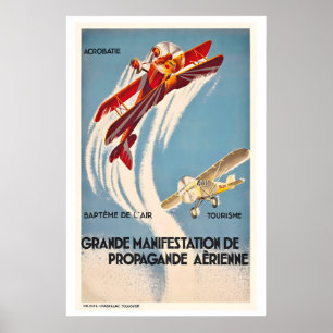 Poster Grand Événement de Propagande Aérienne Exposition 