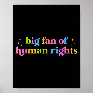 Poster Grand fan de déclaration d'égalité des droits de l