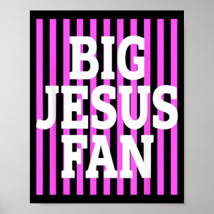 Poster Grand fan de Jésus rayé Grand fan de Jésus Prépa