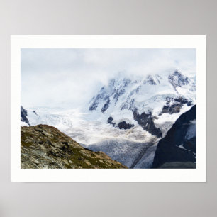 Poster Grand glacier dans les Alpes suisses