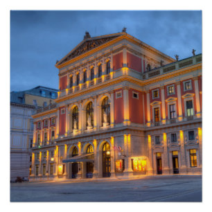 Poster Grand hall de saucisse Musikverein, Vienne,