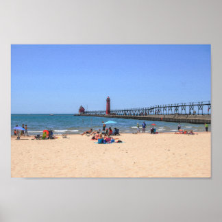 Poster Grand Haven City Beach, Michigan
