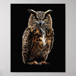 POSTER GRAND HIBOU GRAND-DUC
