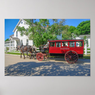 Poster Grand Hôtel Carriage, Mackinac Island, Michigan