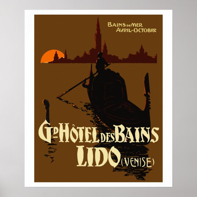 Poster Grand Hotel des Bains (LIDO - Venice) (Devant)