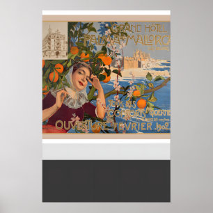 Poster Grand Hôtel Palma de Mallorca Îles Baléares